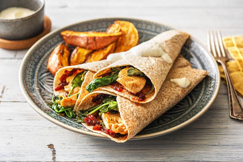 Mississippi Spiced Chicken Wraps