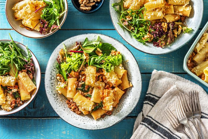 Creamy Lamb Pasta Bake